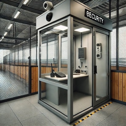 پنجره سرایداری و نگهبانی