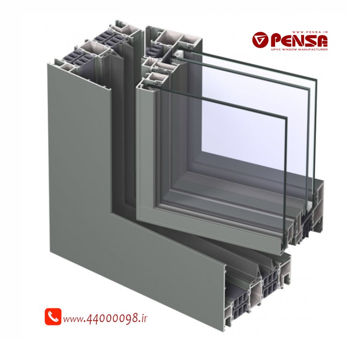پنجره سه جداره با پروفیل آلومینیومی