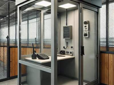 پنجره سرایداری و نگهبانی