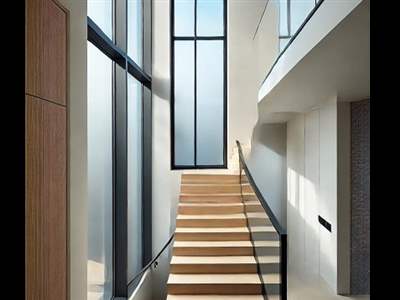 پنجره راه پله و پاگرد